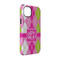 Pink & Green Argyle iPhone 14 Tough Case - Angle