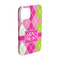 Pink & Green Argyle iPhone Case - Plastic - iPhone 15 (Personalized)