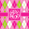 Pink & Green Argyle