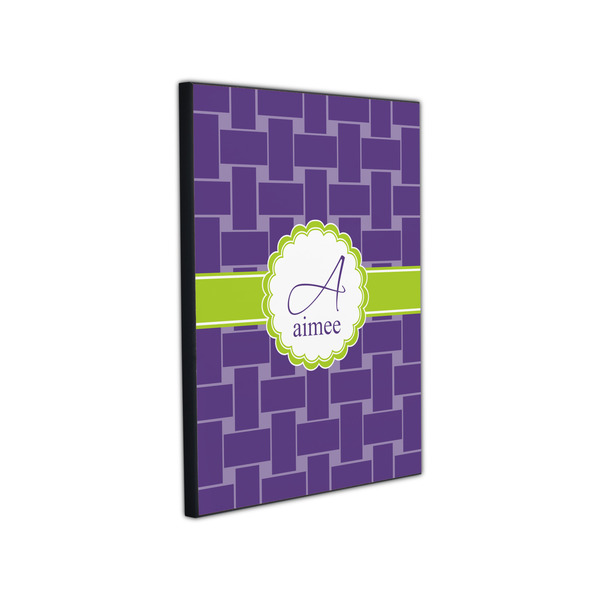 Waffle Weave 11x14 Wood Print - Angle View