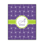 Waffle Weave Wood Print - 11x14 (Personalized)