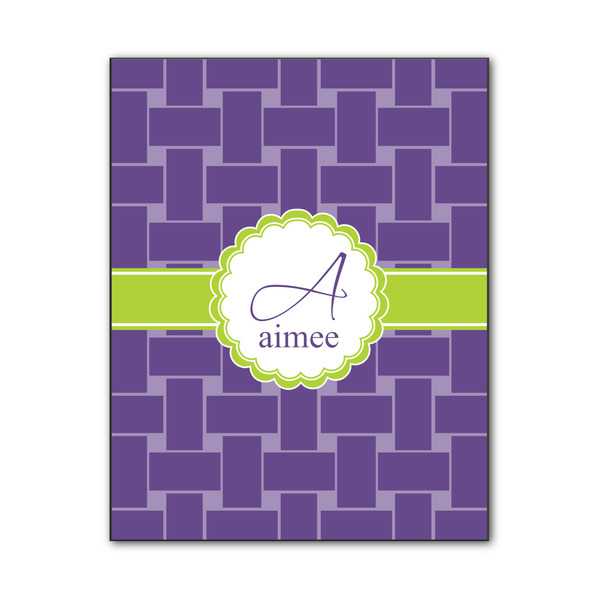 Custom Waffle Weave Wood Print - 11x14 (Personalized)