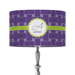 Waffle Weave 12" Drum Lamp Shade - Fabric (Personalized)