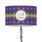 Waffle Weave 12" Drum Lamp Shade - Poly-film (Personalized)
