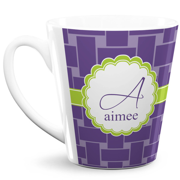 Custom Waffle Weave 12 Oz Latte Mug (Personalized)