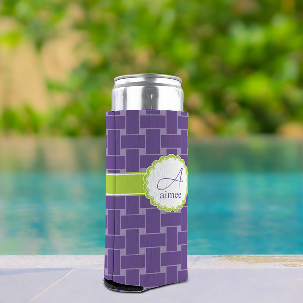 Waffle Weave Can Cooler - Tall 12oz - In Context