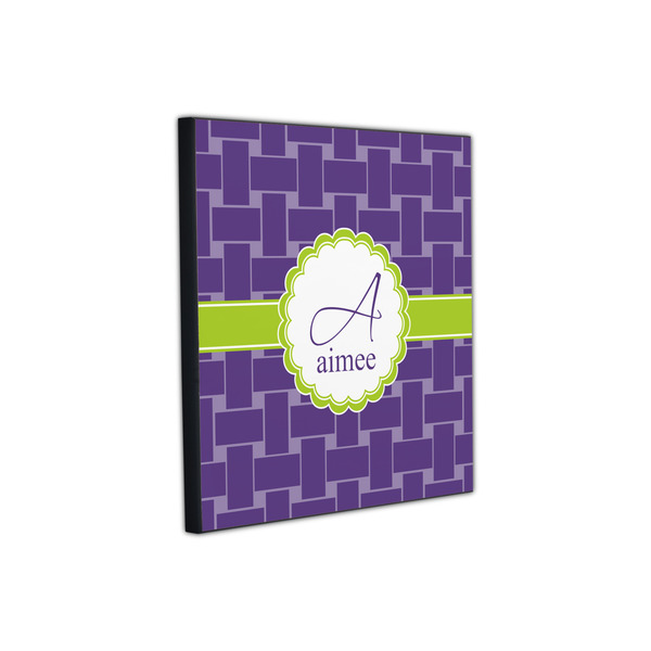 Waffle Weave 12x12 Wood Print - Angle View