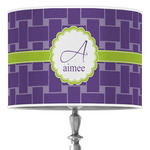 Waffle Weave 16" Drum Lamp Shade - Poly-film (Personalized)