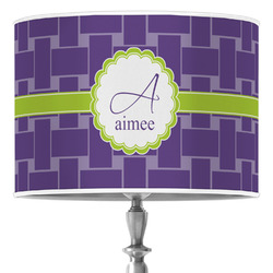 Waffle Weave Drum Lamp Shade (Personalized)