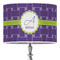 Waffle Weave 16" Drum Lampshade - ON STAND (Poly Film)