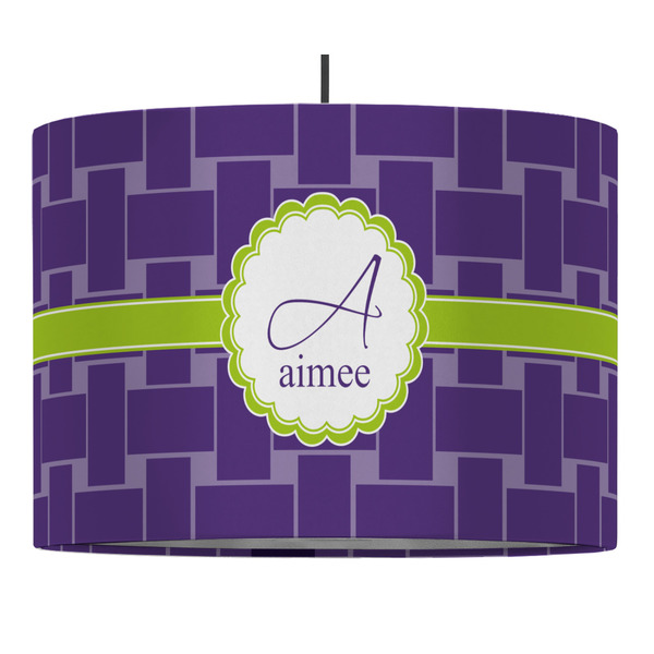 Waffle Weave 16" Drum Lampshade - PENDANT (Fabric)