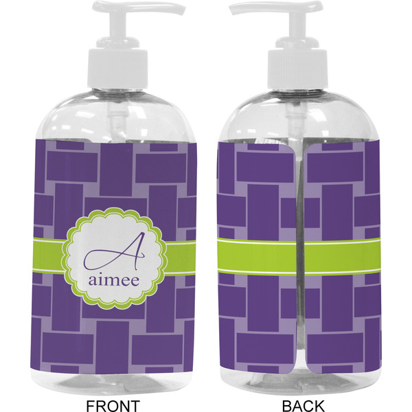 Waffle Weave 16 oz Plastic Liquid Dispenser- Approval- White