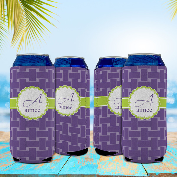 Waffle Weave 16oz Can Sleeve - Set of 4 - LIFESTYLE