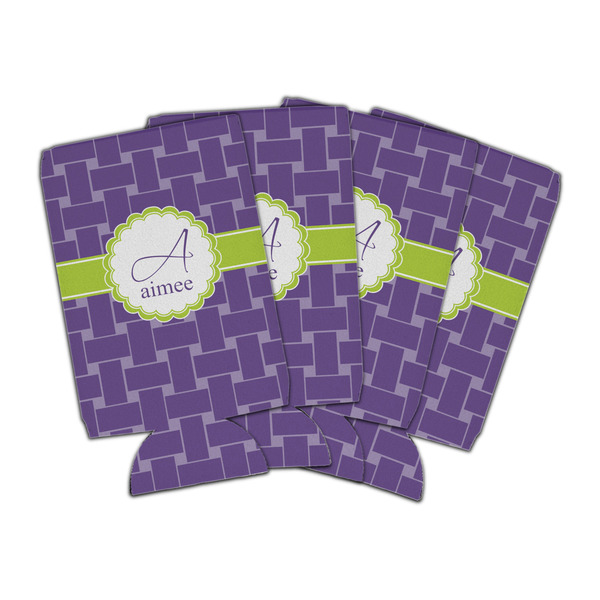 Custom Waffle Weave Can Cooler (16 oz) - Set of 4 (Personalized)