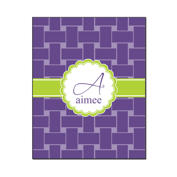 Custom Waffle Weave Wood Print - 16x20 (Personalized)