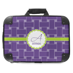 Waffle Weave Hard Shell Briefcase - 18" (Personalized)