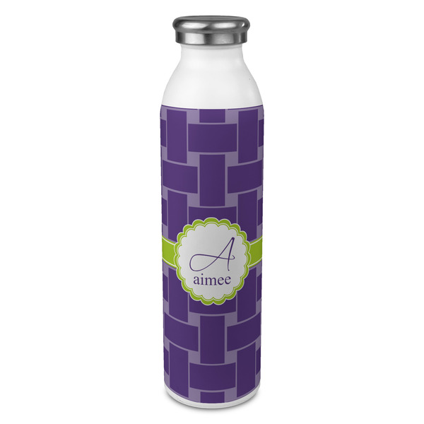 Custom Waffle Weave 20oz Stainless Steel Water Bottle - Full Print (Personalized)