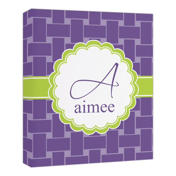 Custom Waffle Weave Canvas Print - 20x24 (Personalized)