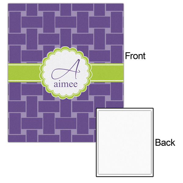 Waffle Weave 20x24 - Matte Poster - Front & Back