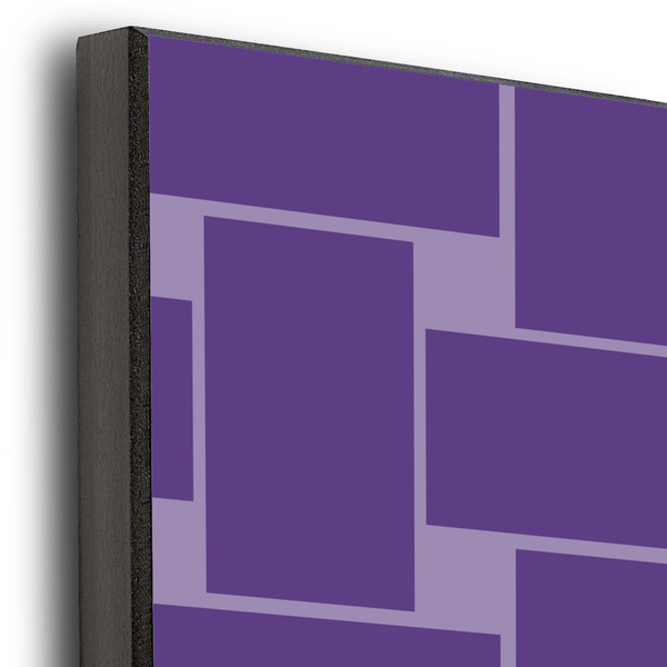 Waffle Weave 20x24 Wood Print - Closeup