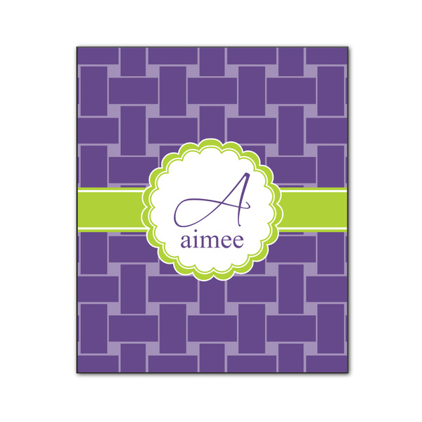 Waffle Weave 20x24 Wood Print - Front View