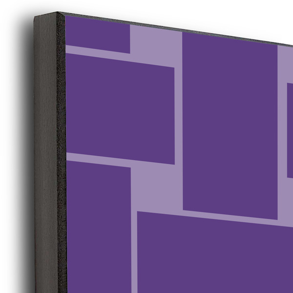 Waffle Weave 20x30 Wood Print - Closeup