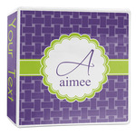 Waffle Weave 3-Ring Binder - 2 inch (Personalized)
