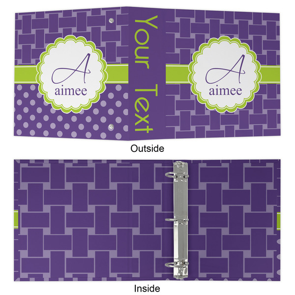 Waffle Weave 3 Ring Binders - Full Wrap - 2" - APPROVAL