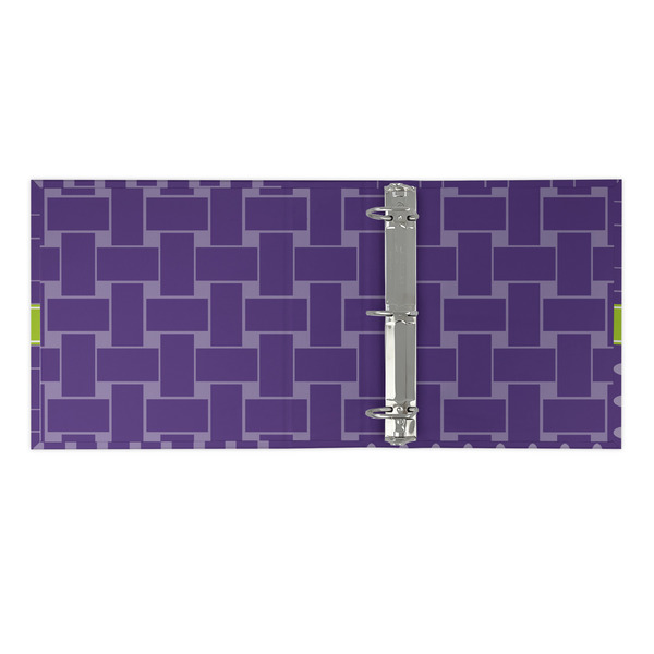 Waffle Weave 3 Ring Binders - Full Wrap - 2" - OPEN INSIDE