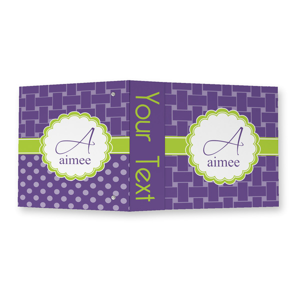 Waffle Weave 3 Ring Binders - Full Wrap - 2" - OPEN OUTSIDE