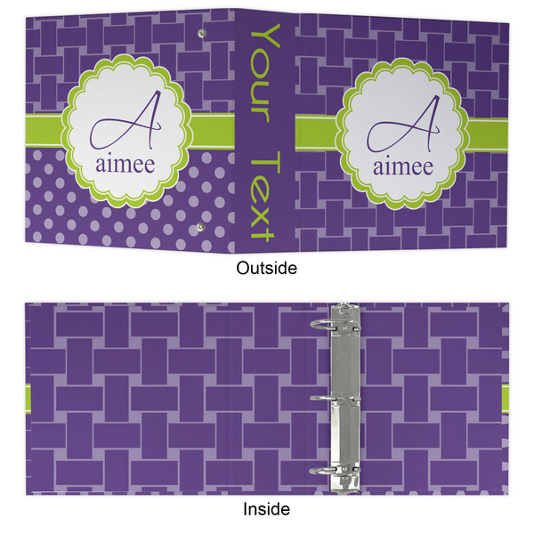 Waffle Weave 3 Ring Binders - Full Wrap - 3" - APPROVAL