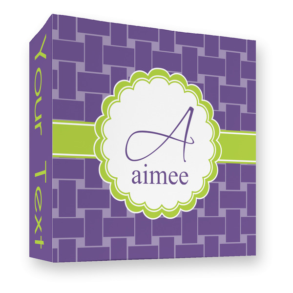 Waffle Weave 3 Ring Binders - Full Wrap - 3" - FRONT