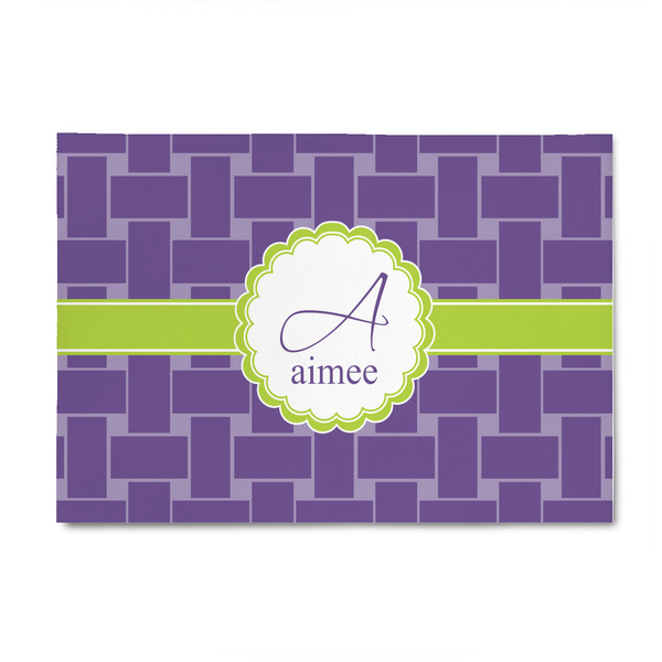 Custom Waffle Weave 4' x 6' Indoor Area Rug (Personalized)