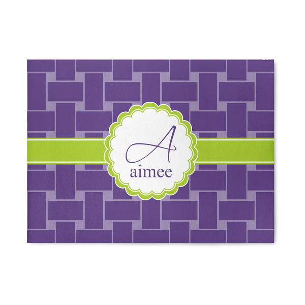 Custom Waffle Weave 5' x 7' Patio Rug (Personalized)