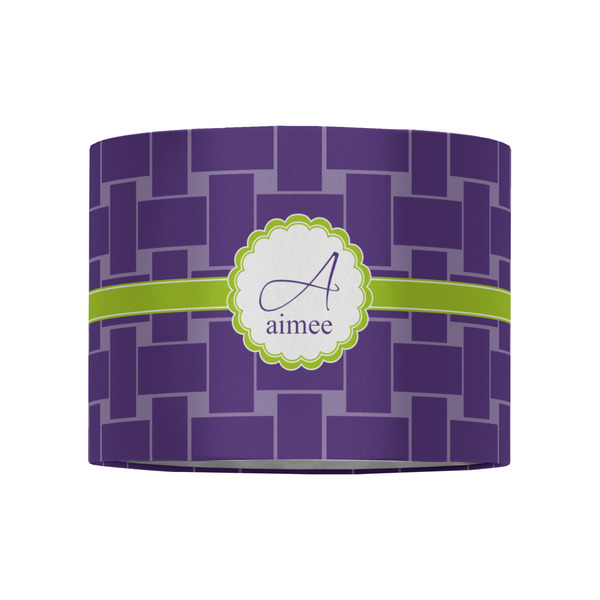 Waffle Weave 8" Drum Lampshade - FRONT (Fabric)