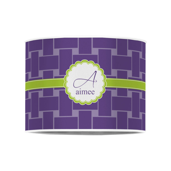 Waffle Weave 8" Drum Lampshade - FRONT (Poly Film)