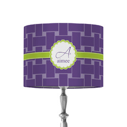 Waffle Weave 8" Drum Lamp Shade - Fabric (Personalized)