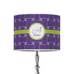 Waffle Weave 8" Drum Lamp Shade - Poly-film (Personalized)