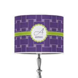 Waffle Weave 8" Drum Lamp Shade - Poly-film (Personalized)