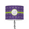 Waffle Weave 8" Drum Lampshade - ON STAND (Poly Film)