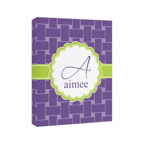 Waffle Weave 8x10 - Canvas Print - Angled View