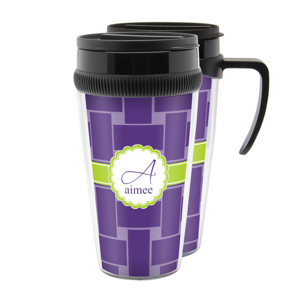 Custom Waffle Weave Acrylic Travel Mug (Personalized)