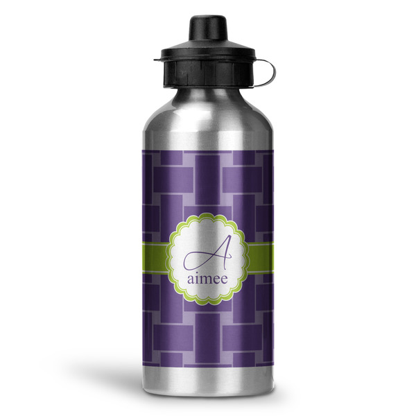 Custom Waffle Weave Water Bottles - 20 oz - Aluminum (Personalized)