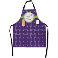 Waffle Weave Apron With Pockets w/ Name and Initial