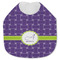 Waffle Weave Jersey Knit Baby Bib w/ Name and Initial