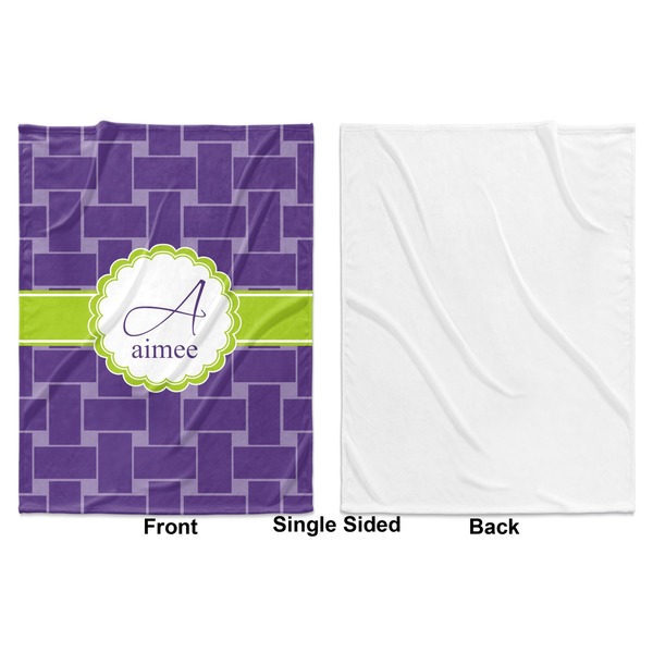 Waffle Weave Baby Blanket (Single Side - Printed Front, White Back)