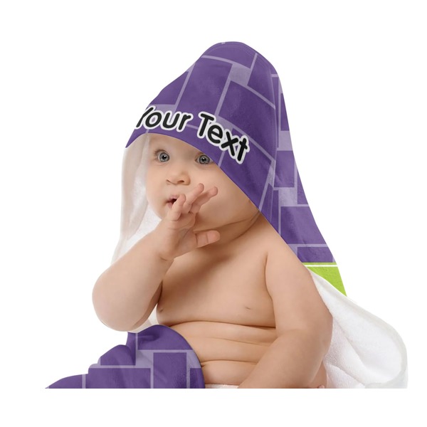 Waffle Weave Baby Hooded Towel on Child
