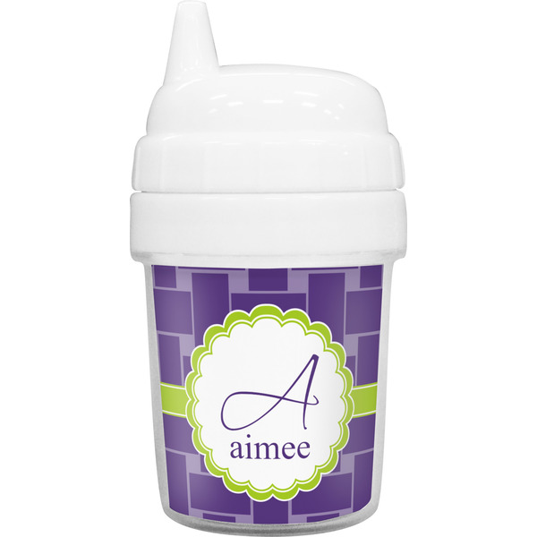 Custom Waffle Weave Baby Sippy Cup (Personalized)
