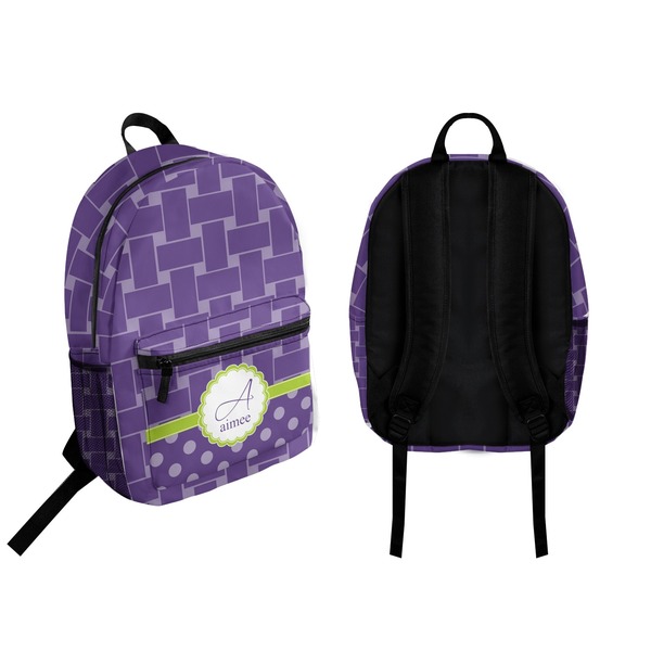Waffle Weave Backpack front and back - Apvl