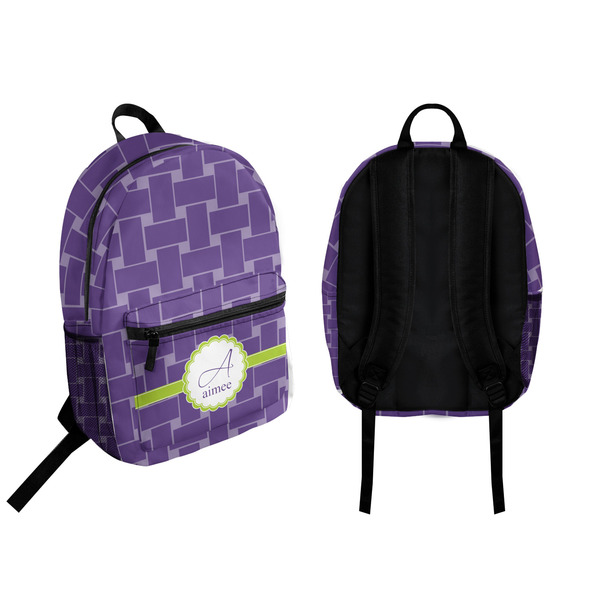 Waffle Weave Backpack front and back - Apvl